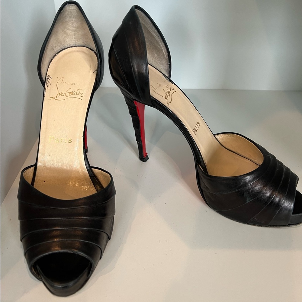 Christian Louboutin Peep Toe Heels